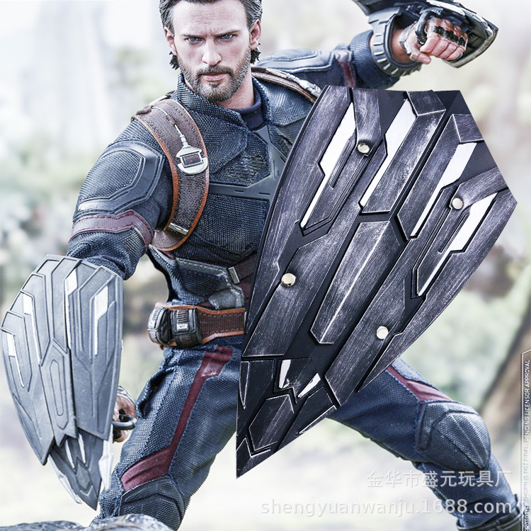 Avengers 4 Marvel Weapons and Props New American Shield peripheral cosplay Captain America Shield 1:1 Claw Shield