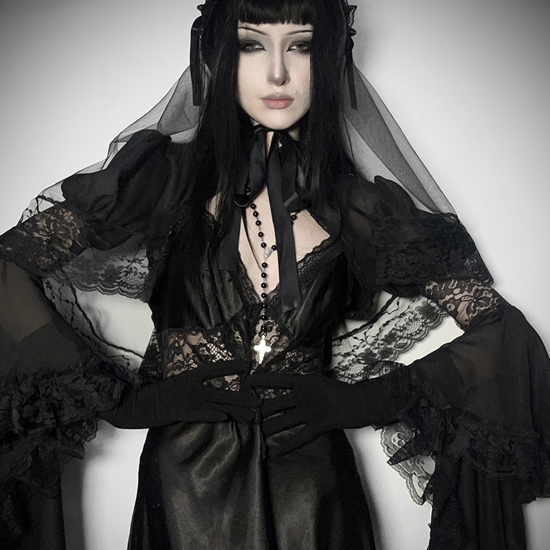 CF25156 Asia Culture New Chinese-style chiffon blouse Summer New Style Versatile outerwear Dark style comfortable and versatile details Picture