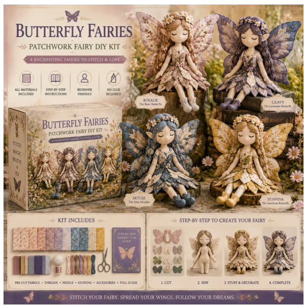 Cross-border Fairy Patchwork DIY Collection DIY Patchwork Fairy Set Fairy Series details Picture