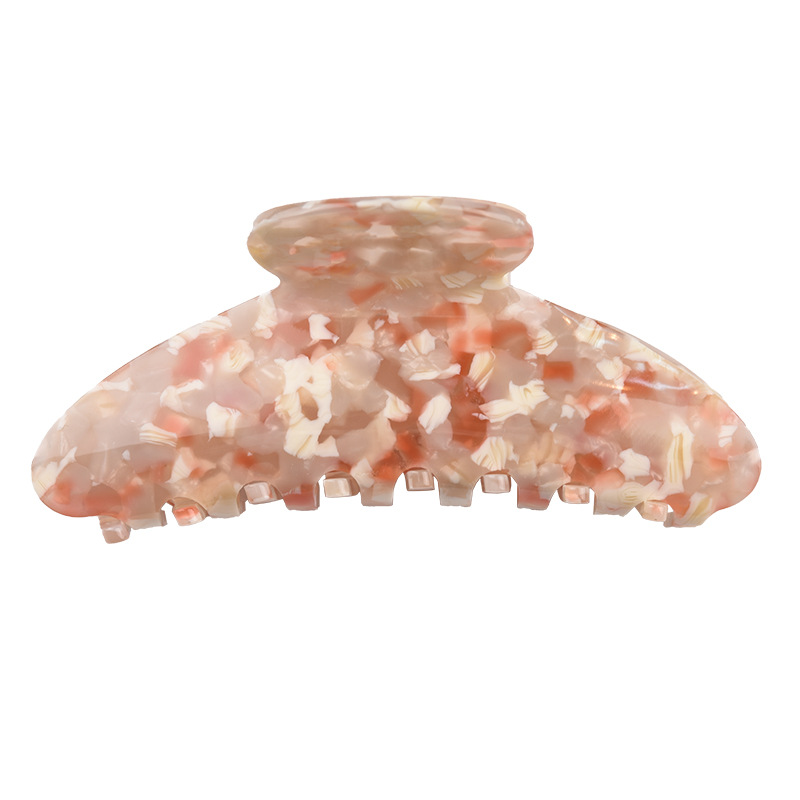 佳蕊韩版大号头饰发抓醋酸抓夹马尾夹女鲨鱼夹彩色发夹时尚发饰款白底实物图