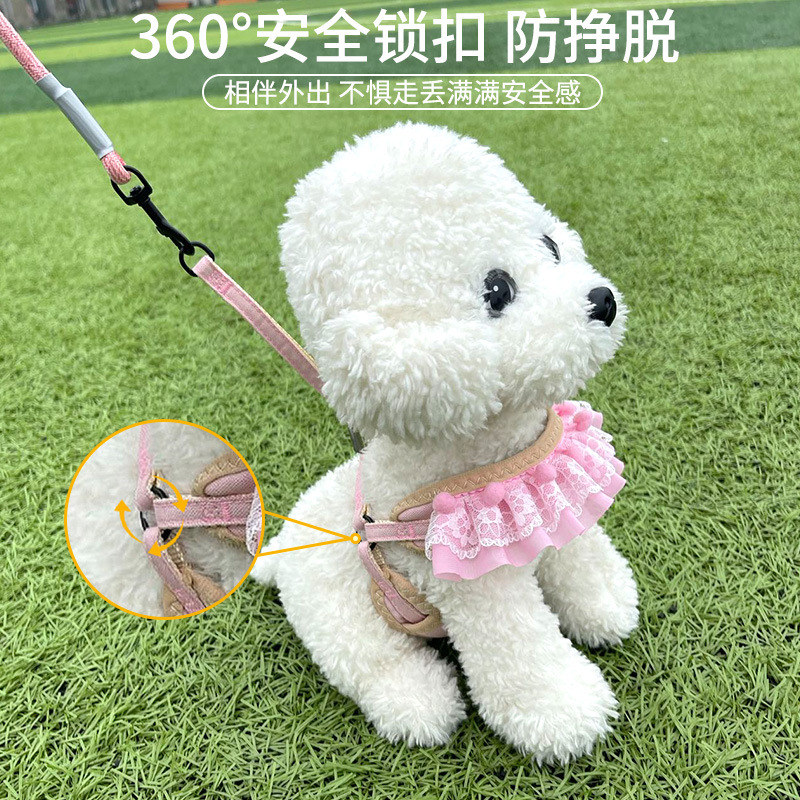 Anti-breakaway dog leash, special leash for walking cats and dogs, pet supplies, adjustable chest and back straps Specification image
