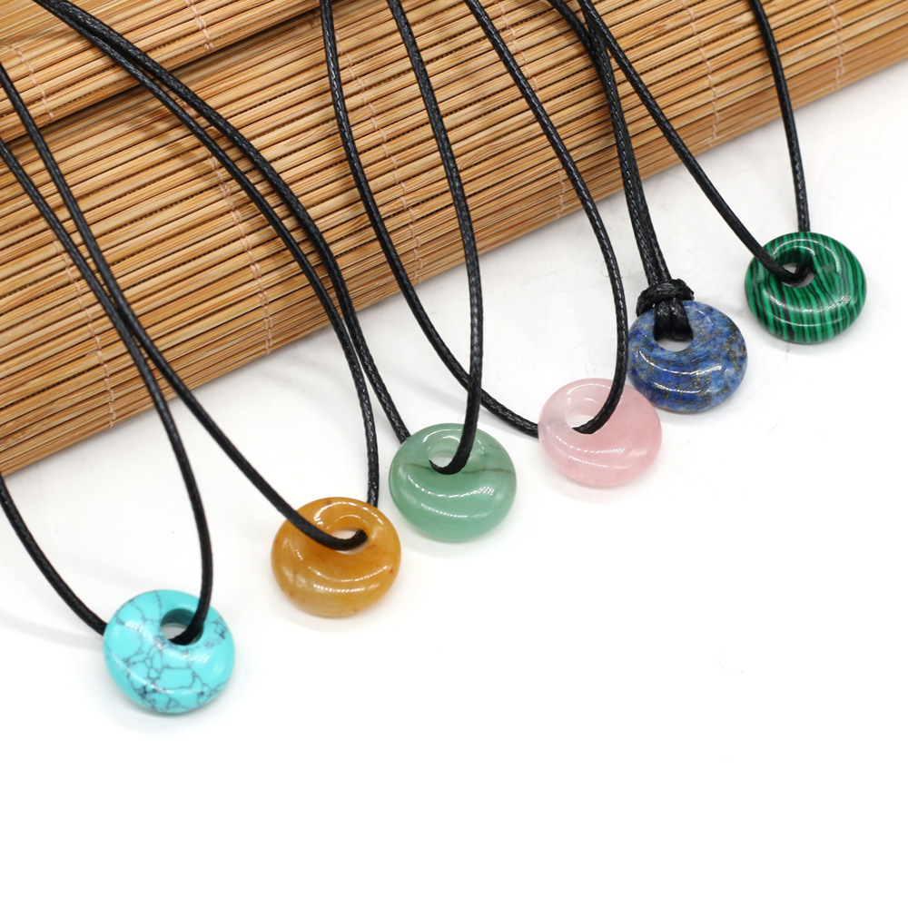 Exquisite natural stone semi-precious stone beads, large-hole beads, DIY jewelry accessories, handcrafted necklaces, wholesale