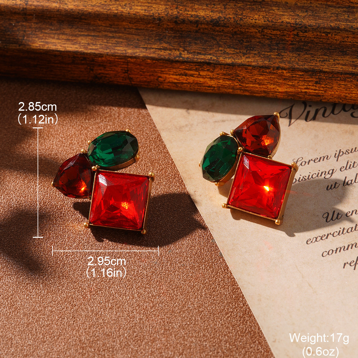 European and American mid-style rhombic stud earrings, French light luxury oval ring, high-end earrings, new niche design sense earrings Application Scenario