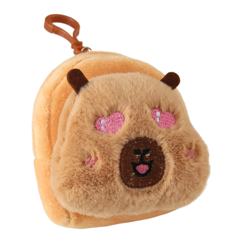 Capibala coin purse, cute Card Tong customized children's storage bag, plush coin bag, mini wallet wholesale Application Scenario