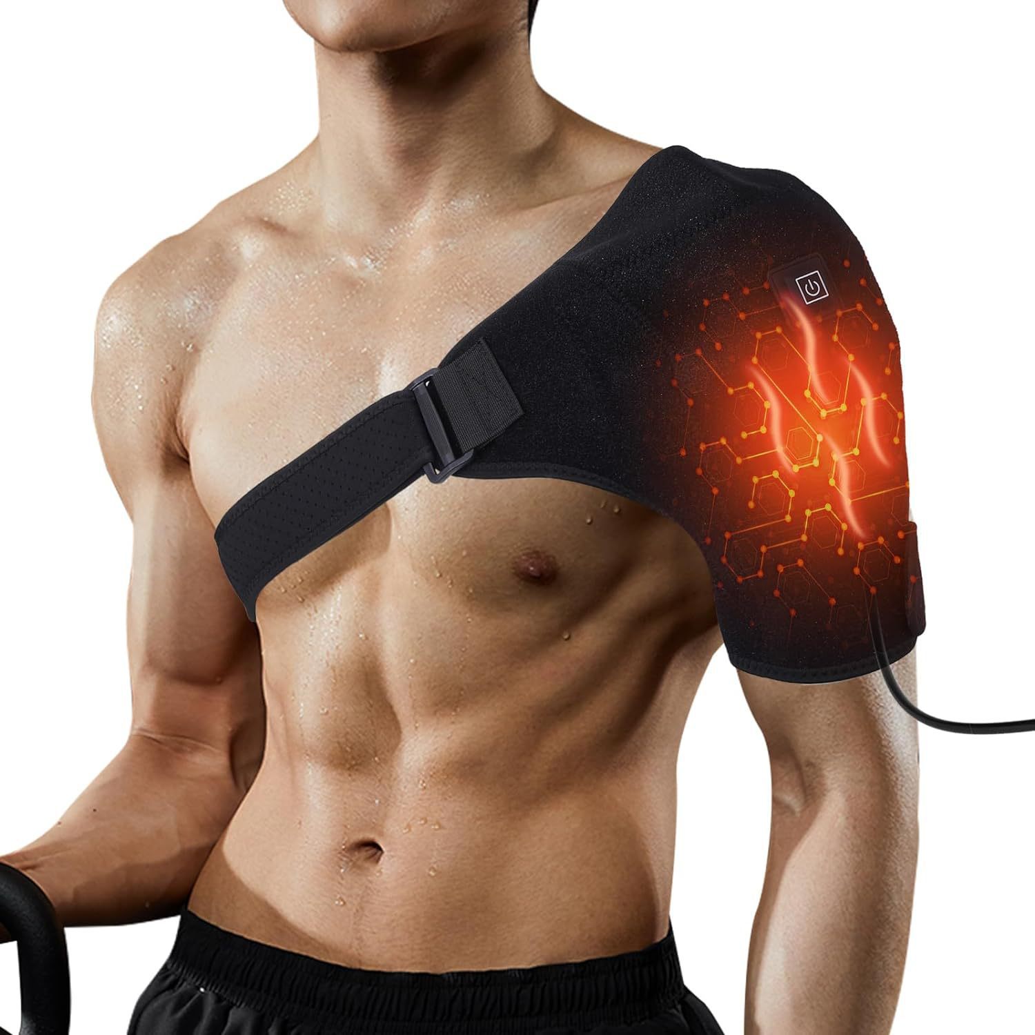 Cross-Border Best-Selling Heated Shoulder Guard, Usb Heated Joint Fixation, Adjustable Shoulder Support For Home Physiotherapy Wholesale Item Picture