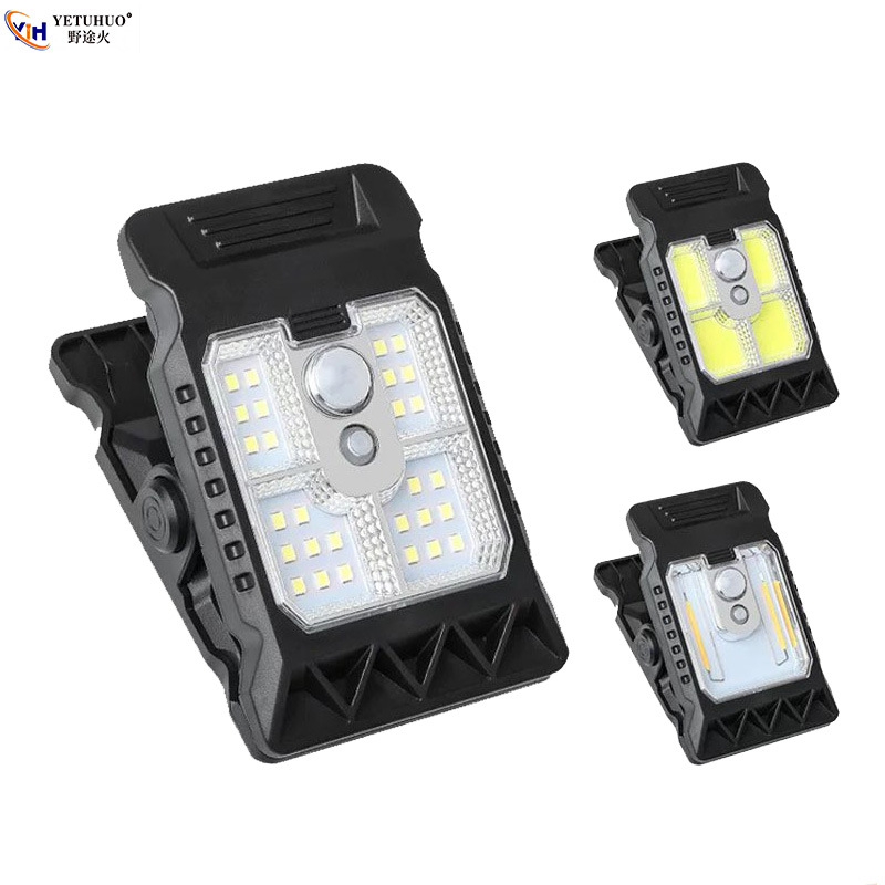 Cross-border solar human body sensor ultra-bright household clip lamp, integrated waterproof intelligent remote control lighting lamp, emergency light Application Scenario