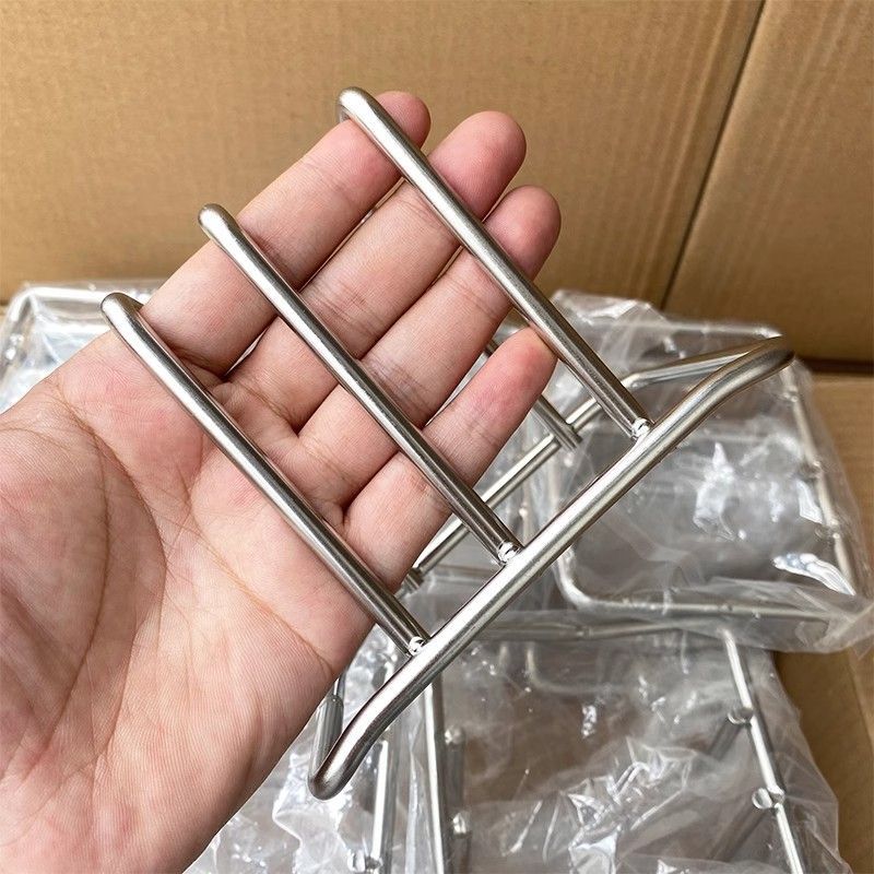 Pot lid rack, stainless steel cutting board rack, kitchen countertop cutting board storage rack, household cutting board, pot lid draining storage rack Specification image