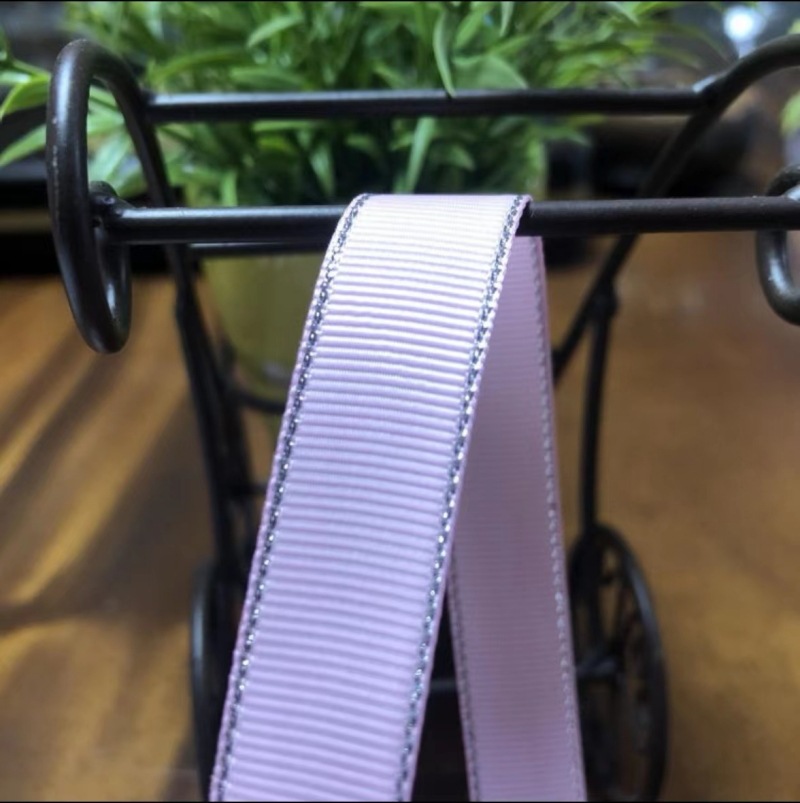 100码金银边螺纹带服装辅料鞋帽袜丝带鲜花烘焙礼品包装手工蝴蝶