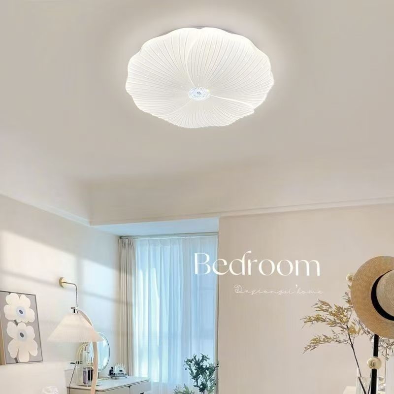 2025 New style led Nordic cream-style ceiling lamp for bedroom, offline voice energy-saving full-spectrum master bedroom details Picture