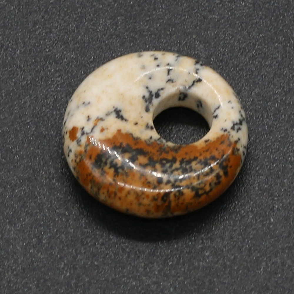 Natural semi-precious stone beads, exquisite flat beads and large-hole beads are used for jewelry making and high-quality DIY necklace accessories Specification image