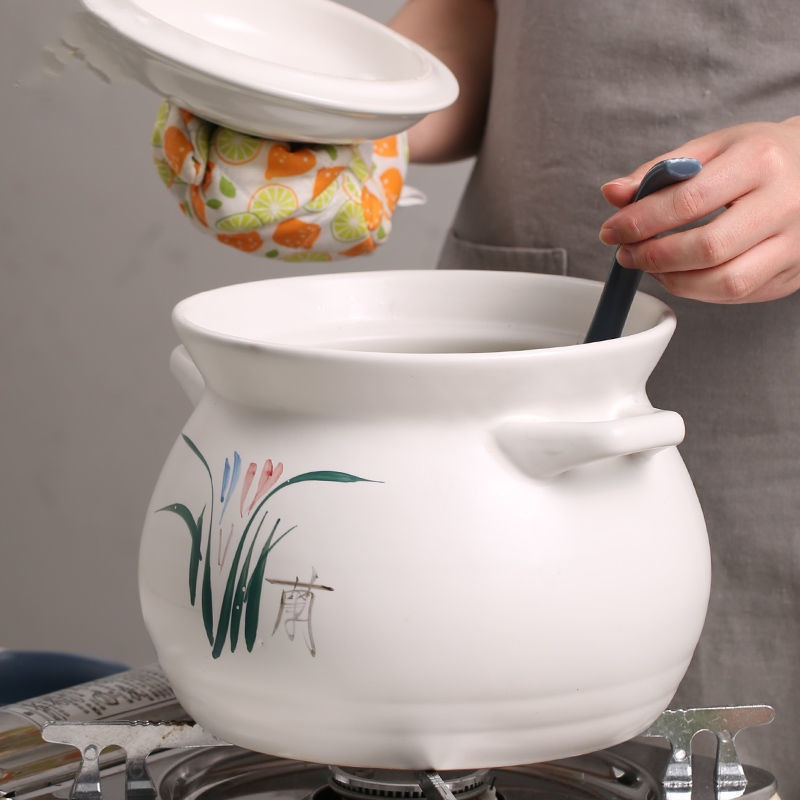 新款砂锅汤锅炖锅瓷煲家用大容量耐高温明火直烧燃气沙锅粥煲瓦罐