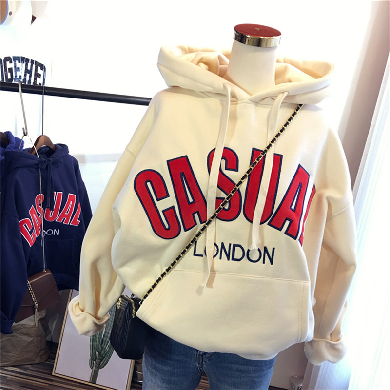Manufacturer's thickened and fleece 250g hoodie for women in autumn and winter, Korean version for students, loose cec long-sleeved hoodie and jacket, sent on delivery full figure