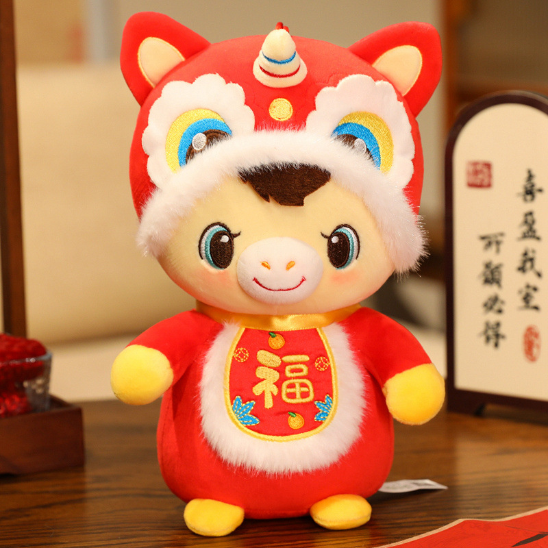 In 2026, there will be lucky bellyband little horse dolls, 2026 Year of the Horse mascot figurines, zodiac horse plush toys for the Year of the Horse details Picture