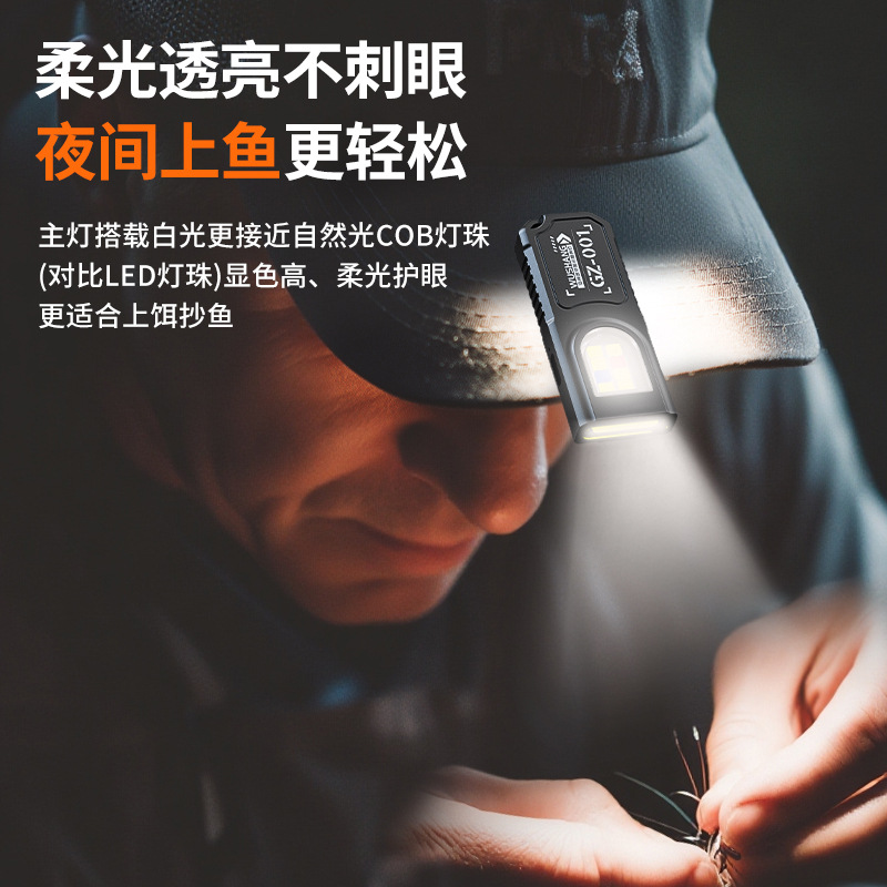 Wholesale magnetic work light for large customers, multi-functional warning, ultra-bright mini portable flashlight, ultra-thin LED pen holder details Picture