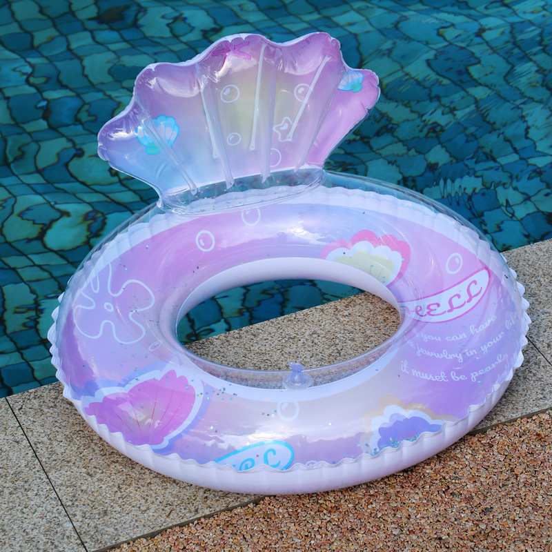 New thickened outdoor water inflatable toys for children's swimming rings in stock, popular life buoys with cartoon underarm designs for wholesale Specification image