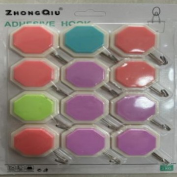 Household hooks, strong adhesive, wall-hanging, load-bearing suction cups, kitchen hooks, seamless adhesion behind doors, no need to drill holes, adhesive hooks