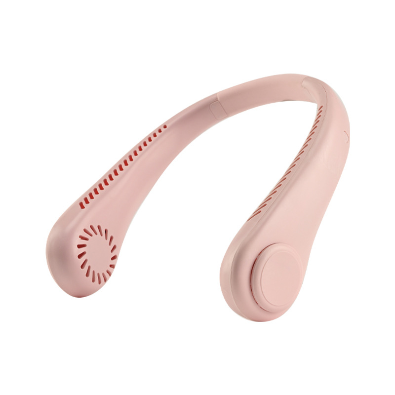 New cross-border portable neck-hanging fan, a small-batch logo-printed neck-hanging fan from a manufacturer Item Picture