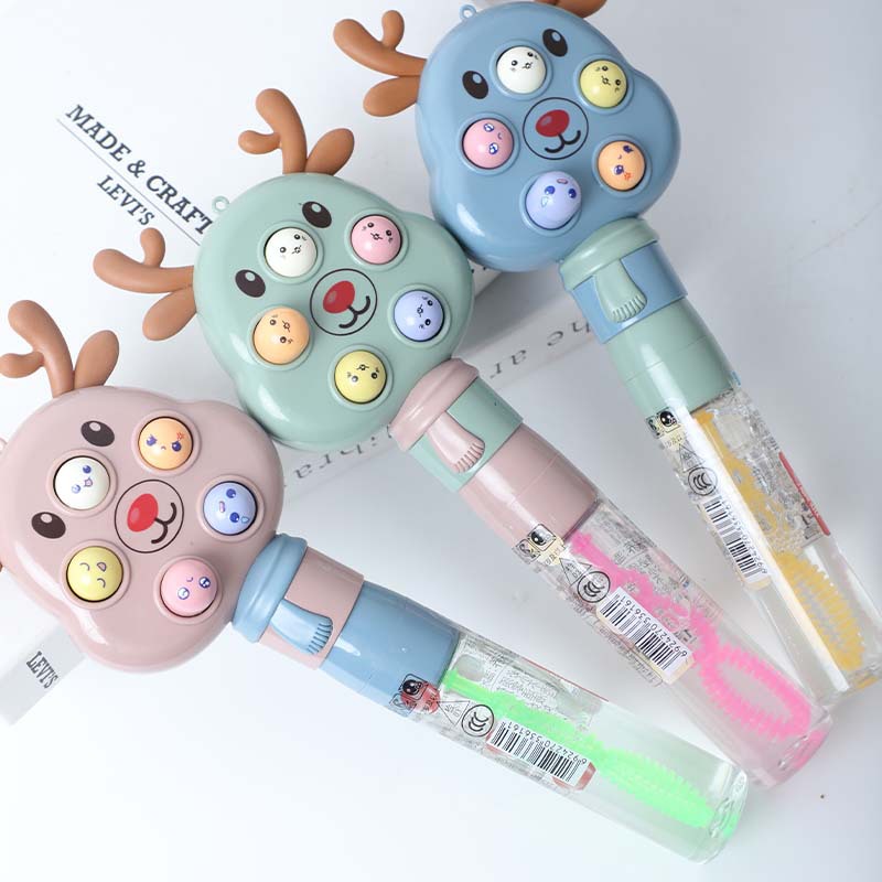 Cute rabbits, mini bubble sticks, parent-child interactive test tubes, bubble water blowing toys, outdoor bestsellers, fun cards details Picture