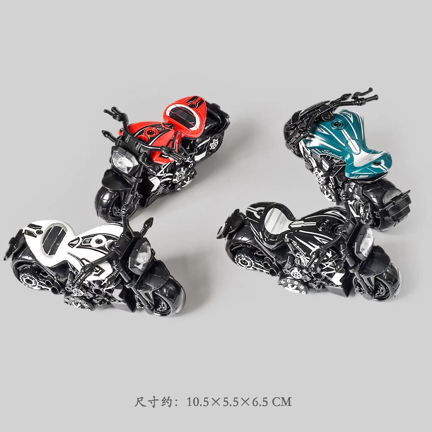 Cross-border children's toys, boys' educational toys, motorcycle alloy rebound toys, model grabber toys wholesale