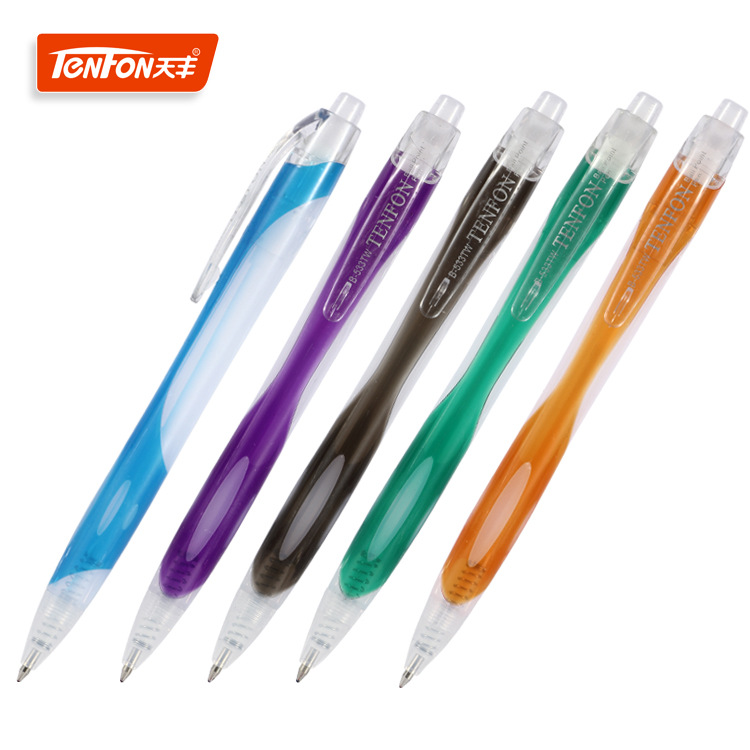 Factory direct supply of foreign trade ballpoint pen 533TW two-color advertising Ballpoint pen Press advertising promotion pen full figure