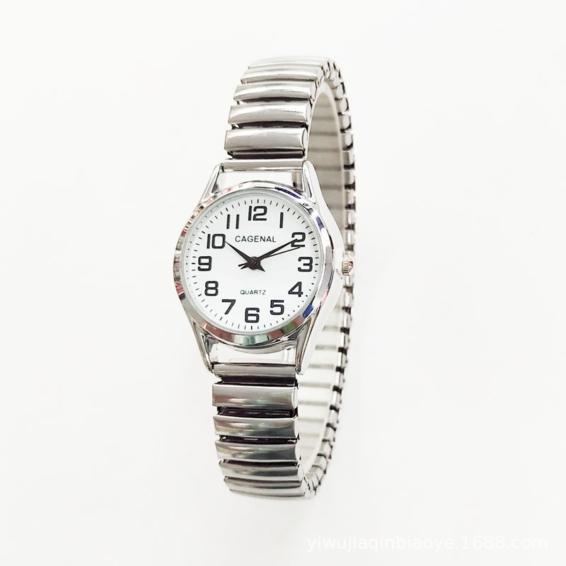 Elastic band digital senior watch, elastic band advertising gift watch, couple watch, ordinary life waterproof watch details Picture