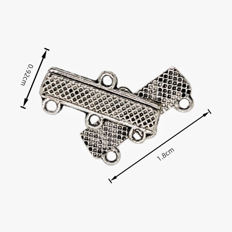 DIY alloy jewelry accessories, earrings, bracelets, hanging heads, multi-hole connector rods, factory direct sales, colors available upon order Item Picture