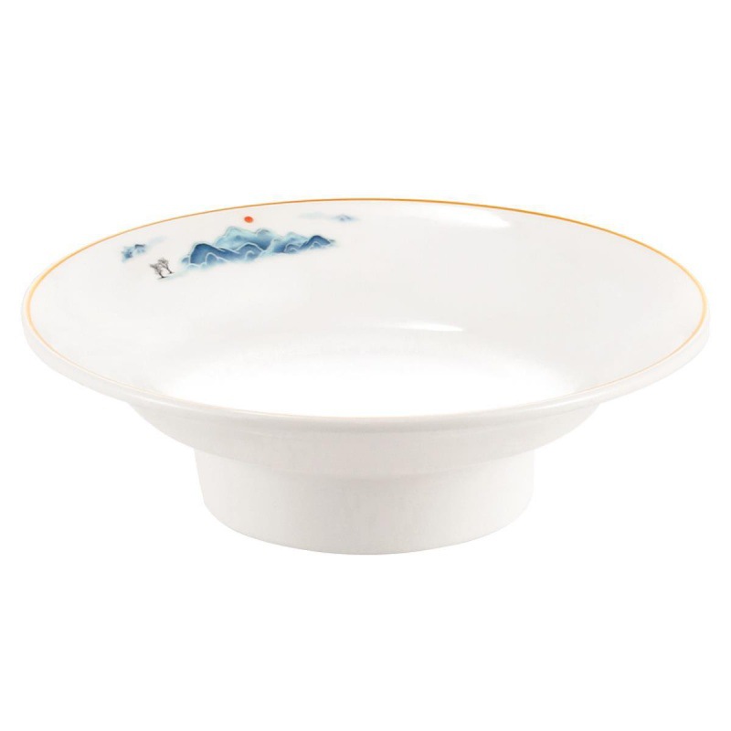 Melamine high foot plates, commercial hotel restaurant buffet cake and dessert display plates, fruit plates, cold dish plates, plastic Application Scenario