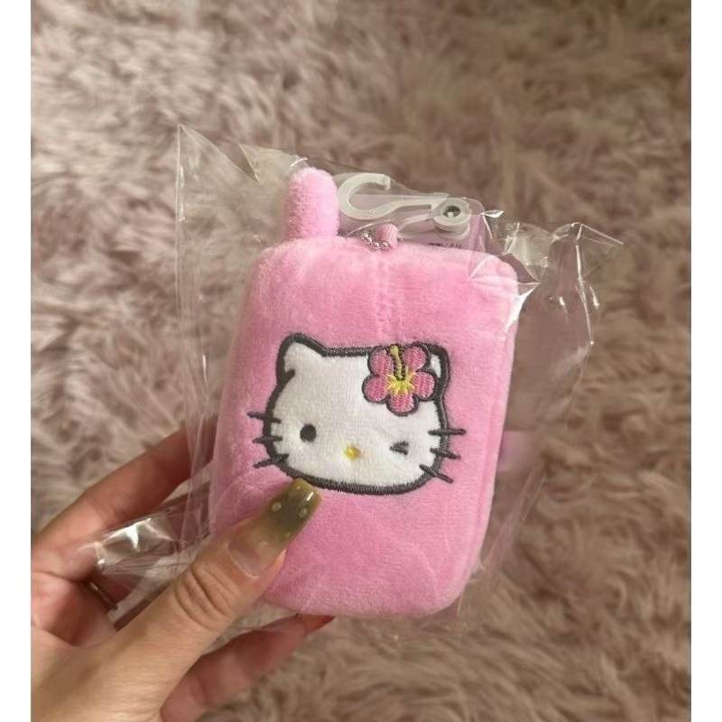 Mobile phone pendant doll Avail Sanrio Volkswagen hello Kitty retro Flip phone mirror pendant Specification image