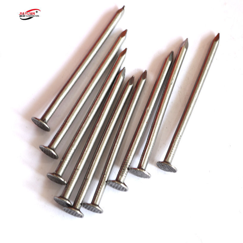 Silver steel wire round head rivets, iron nails, building materials letter rivets, round flat head and pointed point design Specification image