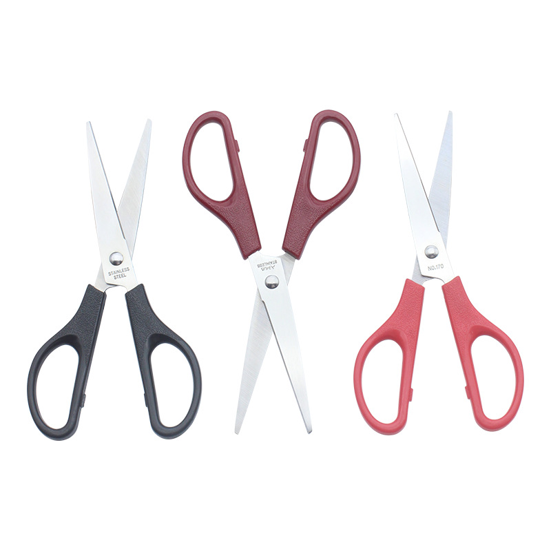 Stainless steel household scissors, ABS handle, universal scissors, office hand-cut scissors, student simple scissors wholesale Application Scenario