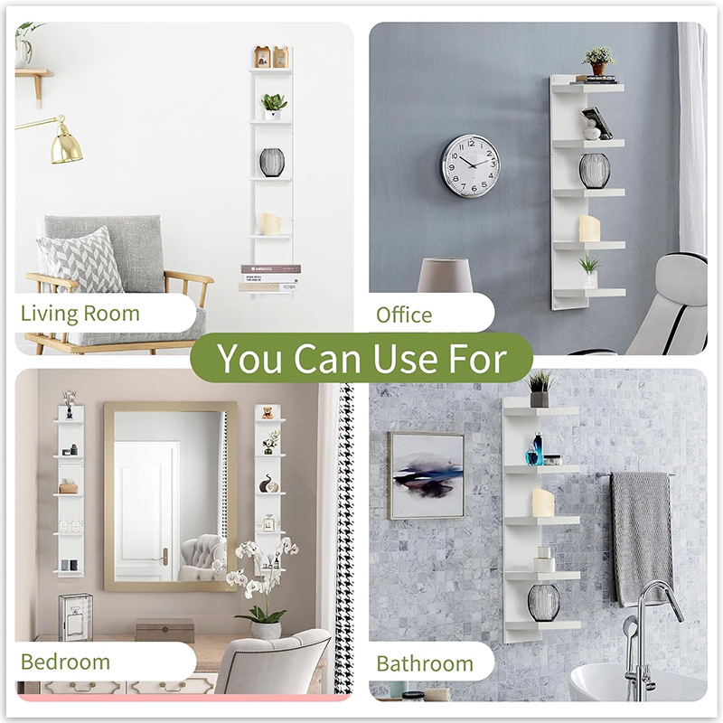 Cross-border wall-mounted multi-layer bracket home decoration storage rack, living room layer storage rack, partition rack Application Scenario