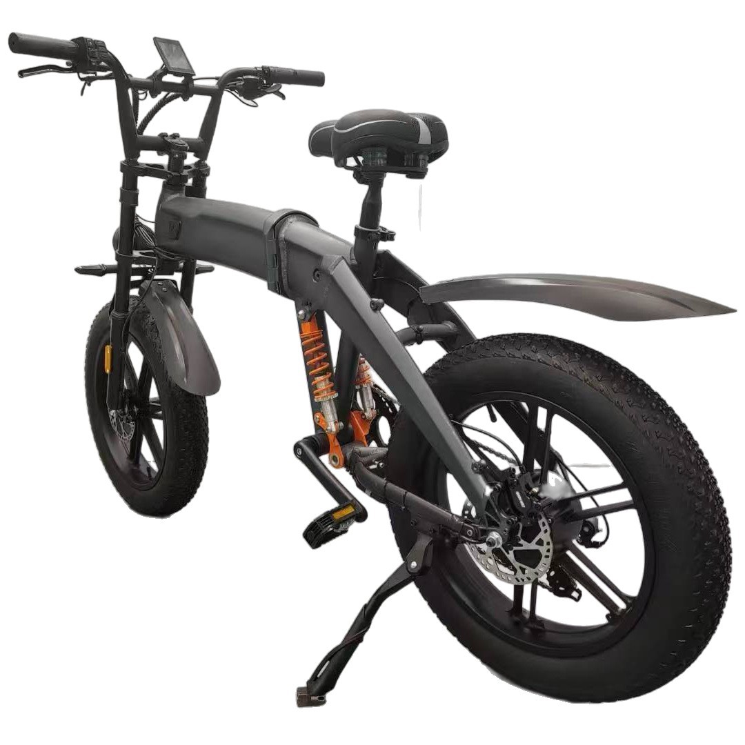 A 20-inch fat tire off-road electric folding mountain bike is suitable for off-road riding and outdoor road cycling Item Picture