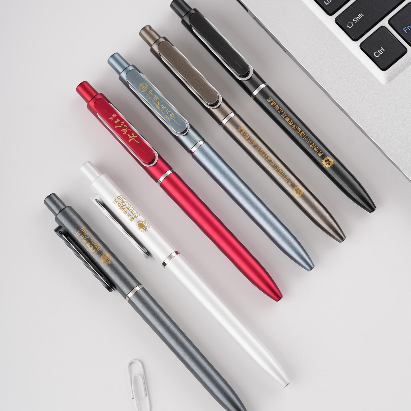 Customized heavy-touch business press gel pens, LOGO printing advertising pens, event and conference quick-drying signature pens details Picture