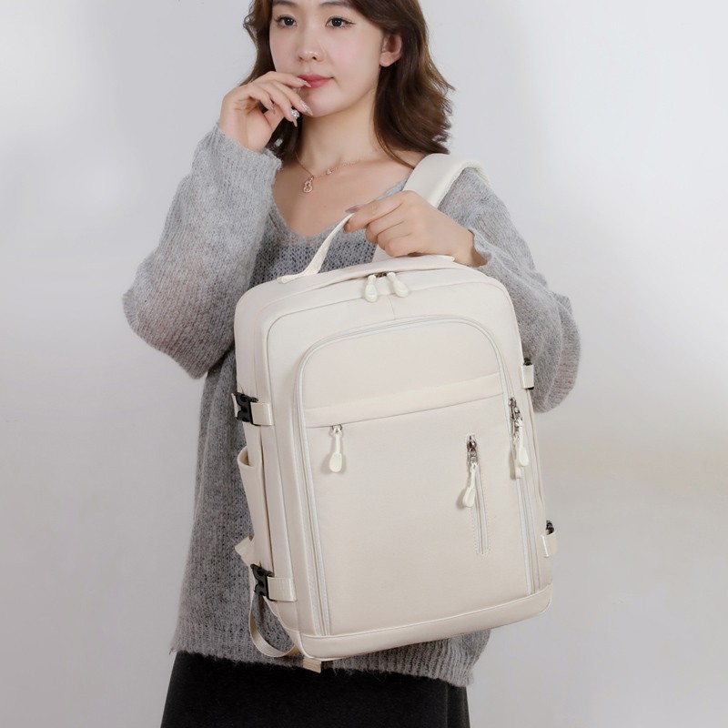 The new 40*30*20 boarding bag is a small travel bag suitable for airplanes. It is a 24-inch dry-wet separation computer backpack for women Specification image