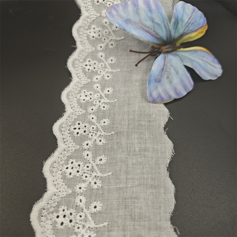 DIY 饰品袜子棉布花边 刺绣花边 水溶棉布花边 棉线服装辅料 现货