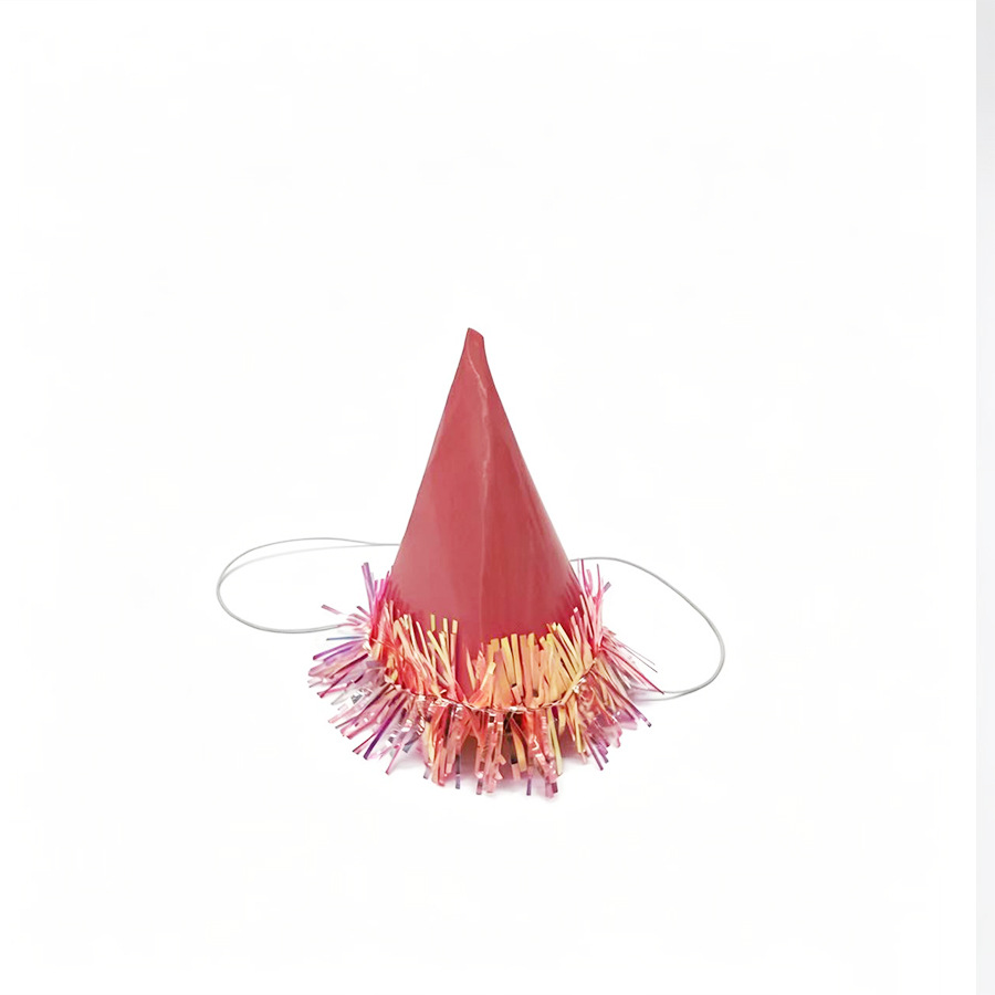 Cross-border Amazon mini small birthday hat with golden tassels for baby party, cute cake decoration little hat Specification image
