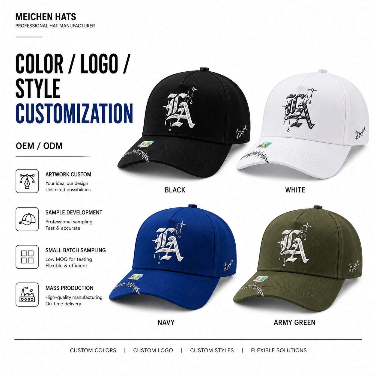 Cross-border baseball caps, sun protection outdoor, men's and women's same style, breathable high-top embroidered logo custom caps, wholesale for export details Picture