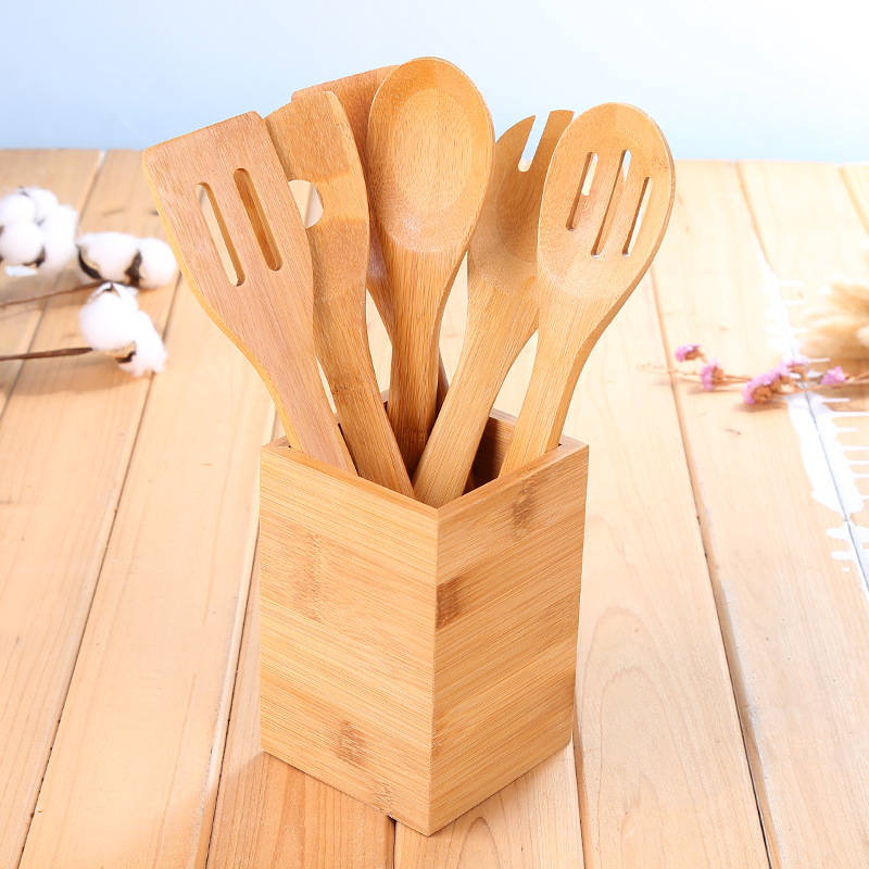 竹勺，竹铲，勺子套装，铲子套装