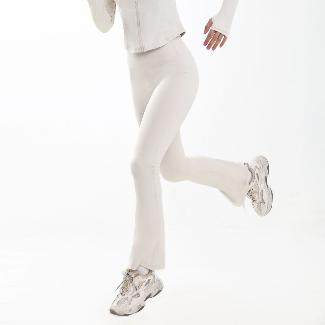 2025年新款微喇瑜伽裤时尚女紧身透气跑步健身裤跨境热卖厂家批发