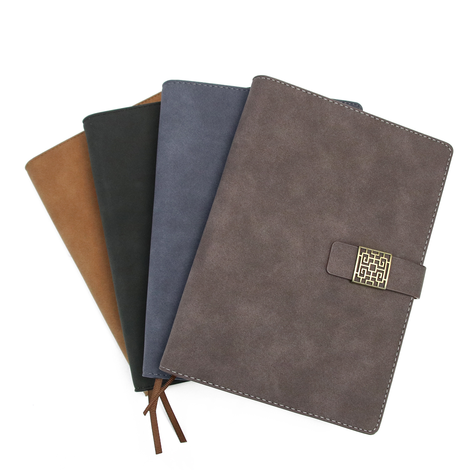 Customizable logo cross-border foreign trade exclusive leather diary A5 multi-color hardcover notebook details Picture