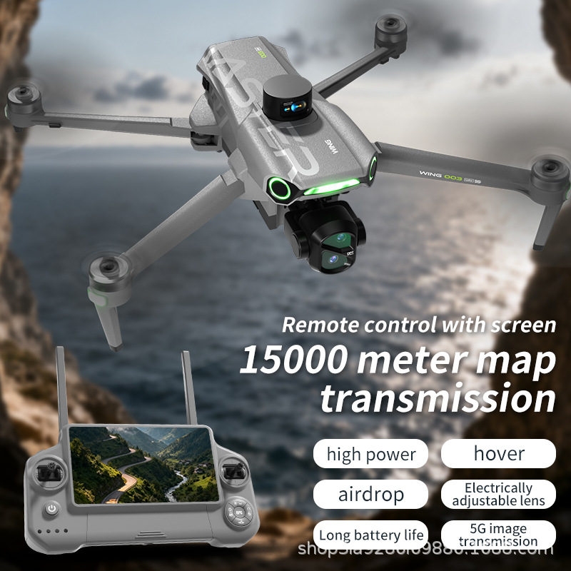 2026 nuevo arriendo 918S drone GPS control de pantalla retorno fotografía aérea antisacudimientos PTZ evitar obstáculos control remoto avión airdrop Specification image