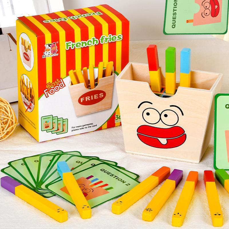Simulated hamburger sandwich sets, column-accumulated wooden house play, 0-3 years old children's educational toys wholesale, kitchen cross-border details Picture