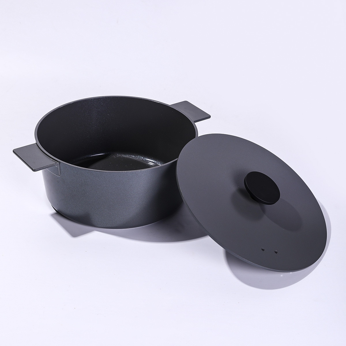 Crossover home acero inoxidable cacerola serie minimalista ligero de lujo antiadherente wok multifunción deep pot set wholesale details Picture
