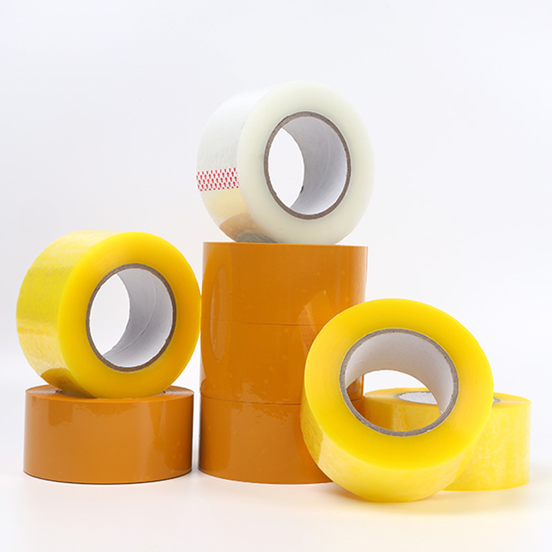 Wholesale transparent tape, express packaging, full box tape, light yellow, special for sealing boxes, not easy to break, high viscosity tape, 4.5cm*50m Item Picture