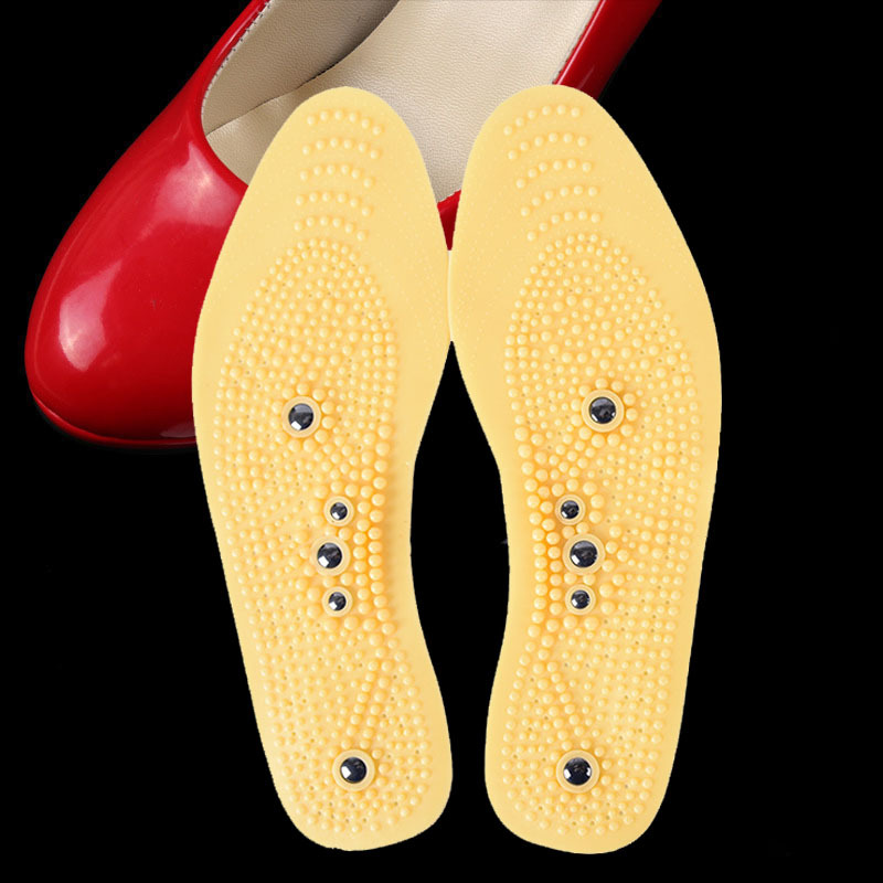 PVC磁石按摩鞋垫多功能脚底磁力鞋垫男女休闲按摩鞋垫(非医用)