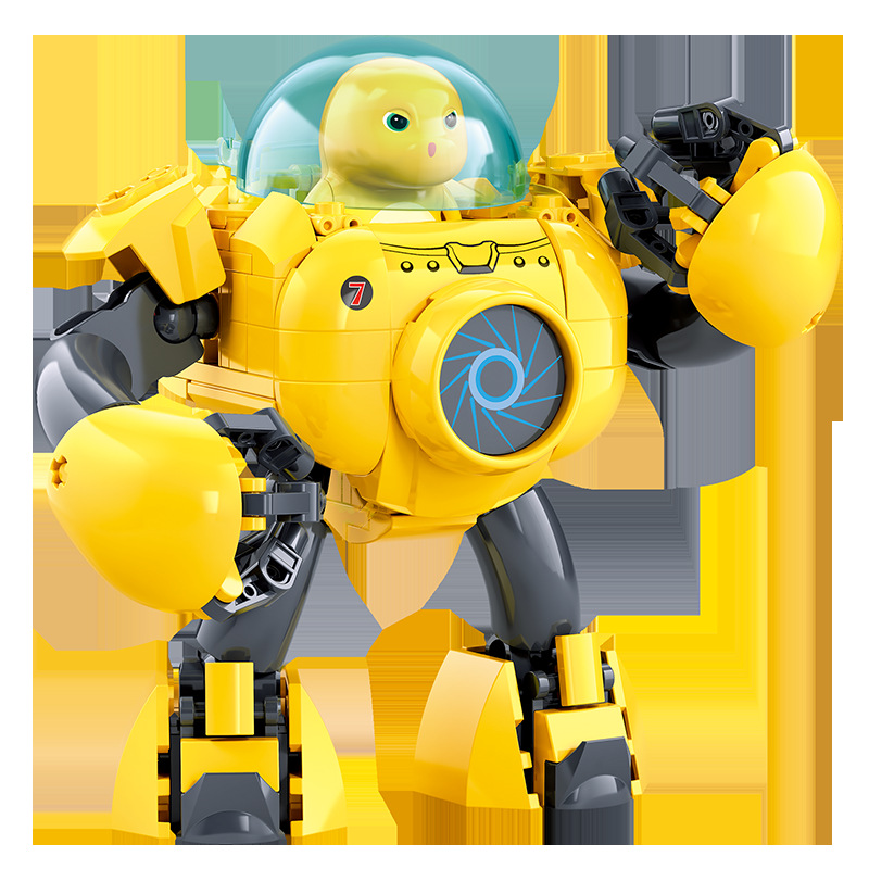 Little Lu Ban Milk Dragon building block mecha assembly educational toy children's boy gift Item Picture