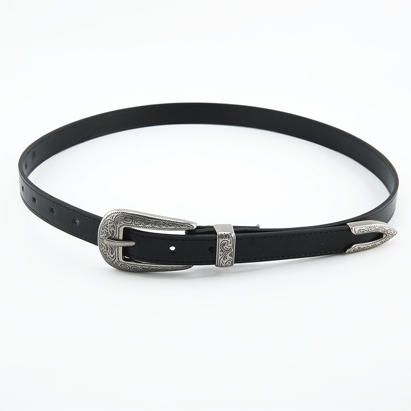 This retro and niche women's casual belt is versatile and simple. It pairs well with jeans and black in an ins style. In stock details Picture