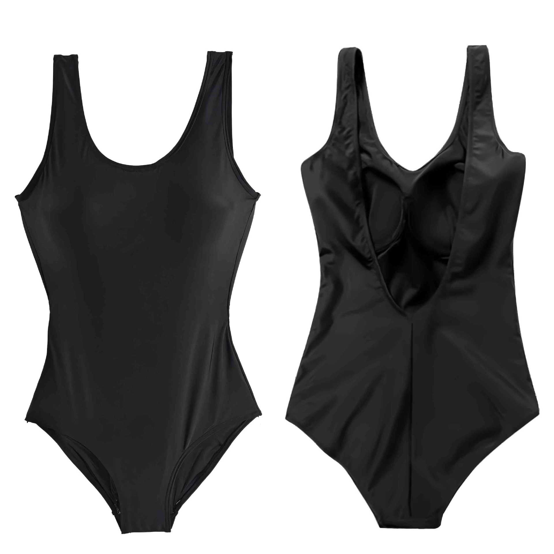 The 2025 new one-piece swimsuit hides the flesh and makes one look slimmer. The chest gathers a sense of sophistication. Backless one-piece triangular swimsuit for women -125127 Item Picture