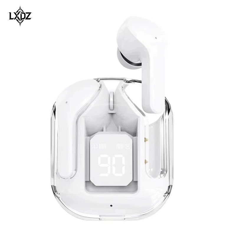 LXdZ ultra-high Appearance Level xr19 Transparent high-quality in-ear sports digital Display wireless Bluetooth Headphones wholesale Item Picture