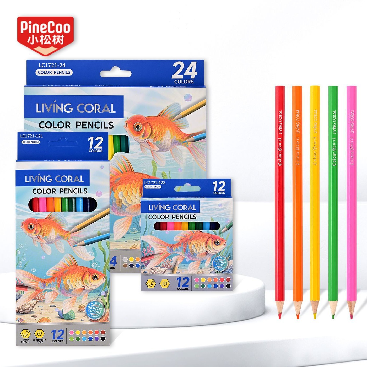 Wholesale of cross-border English packaging 12-color and 24-color colored pencils, student-specific drawing pencil sets, oil-based colored pencils, art supplies and stationery